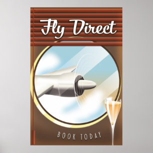 Fly Direct - Book today Poster