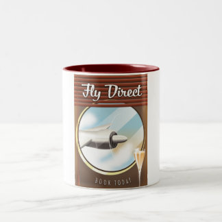 Fly Direct - Book today Two-Tone Coffee Mug