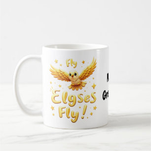 Fly Elgses Fly Inspirational Eagle Art Coffee Mug