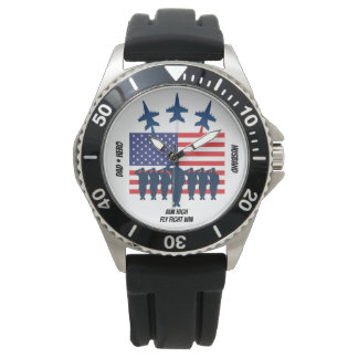 Fly Fight Win Personalised Watch