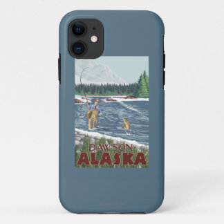 Fly Fisherman - Dawson, Alaska iPhone 11 Case