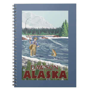 Fly Fisherman - Dawson, Alaska Notebook