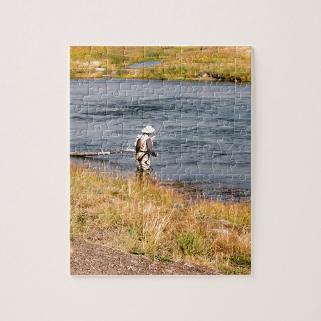Fly Fisherman Jigsaw Puzzle (Vertical)