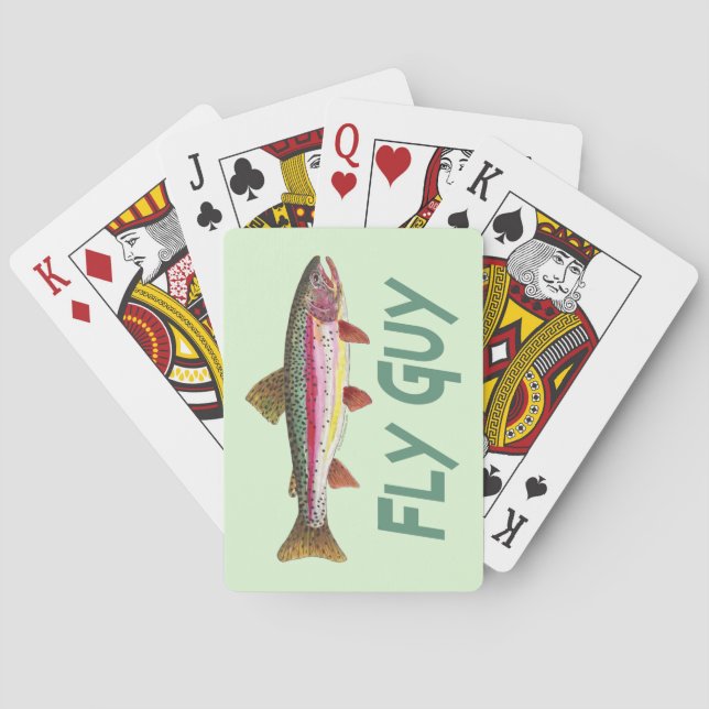 Fly Fisherman Playing Cards (Back)