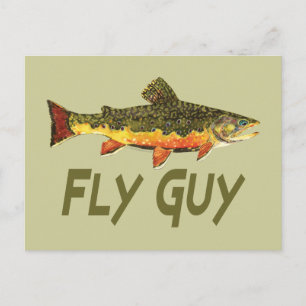 Fly Fisherman Postcard