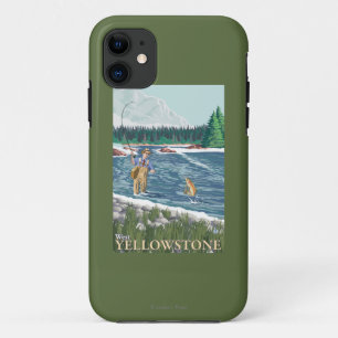 Fly Fisherman - West Yellowstone, Montana iPhone 11 Case