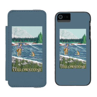 Fly Fisherman - West Yellowstone, Montana Incipio Watson™ iPhone 5 Wallet Case