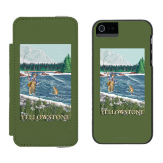 Fly Fisherman - West Yellowstone, Montana Incipio Watson™ iPhone 5 Wallet Case