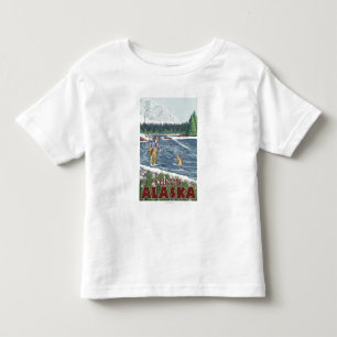 Fly Fisherman - Yukon, Alaska Toddler T-Shirt