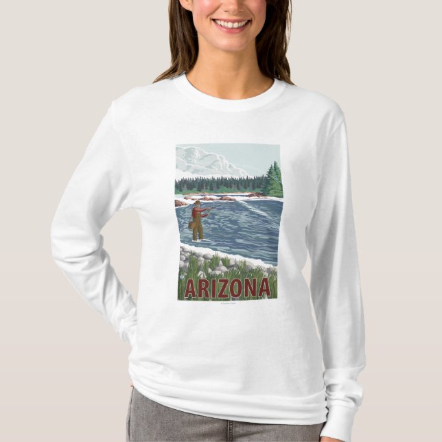 Fly FishermanArizona T-Shirt (Front)