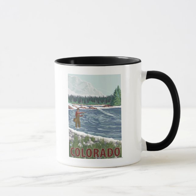 Fly FishermanColorado Mug (Right)