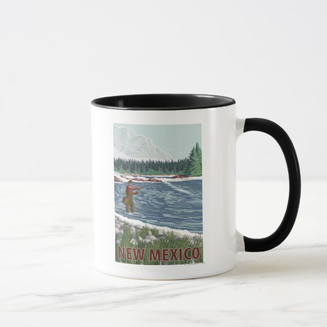 Fly FishermanNew Mexico Mug (Right)