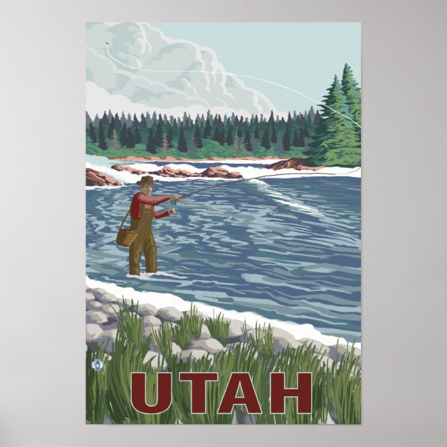 Fly FishermanUtah Poster (Front)