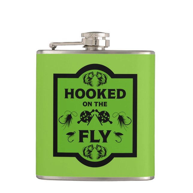 Fly Fishing Alaska Hip Flask (Front)