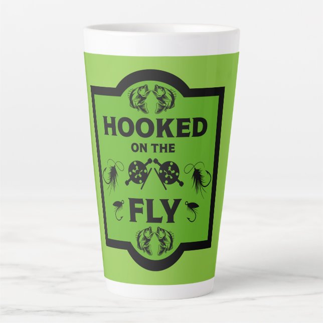 Fly Fishing Alaska Latte Mug (Front)