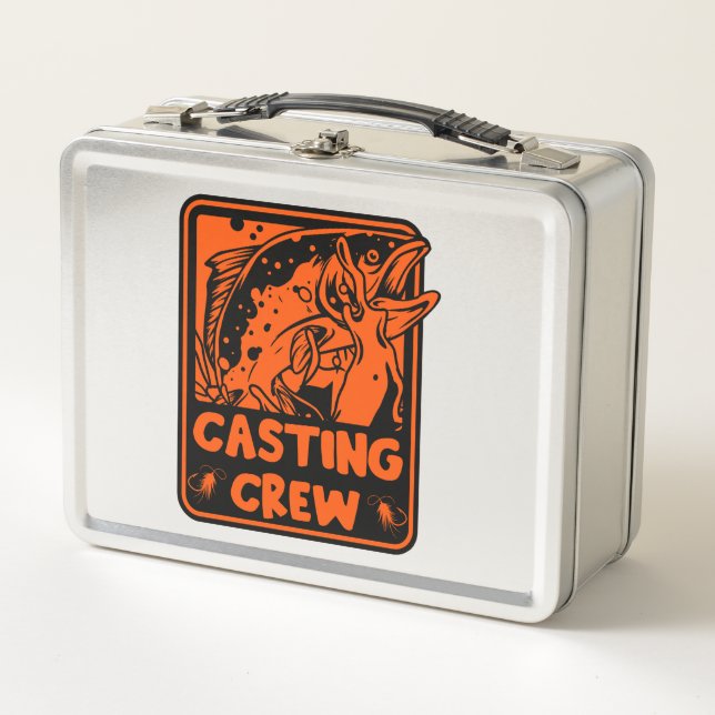 Fly Fishing Alaska Metal Lunch Box (Front)