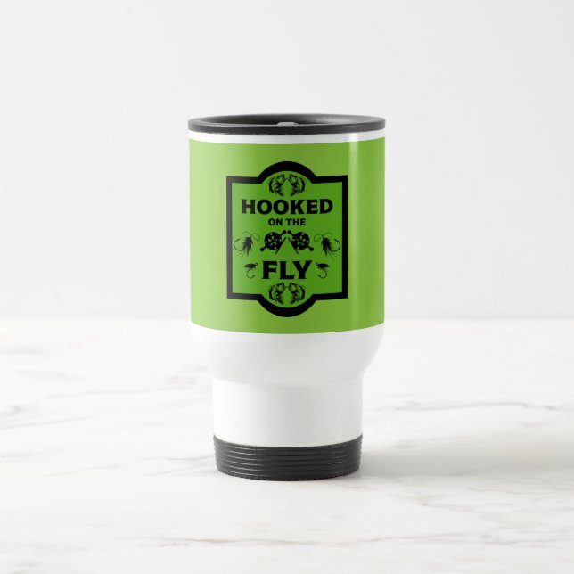 Fly Fishing Alaska Travel Mug (Center)