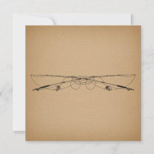 Fly Fishing Antique Art Fishing Poles Vintage Card