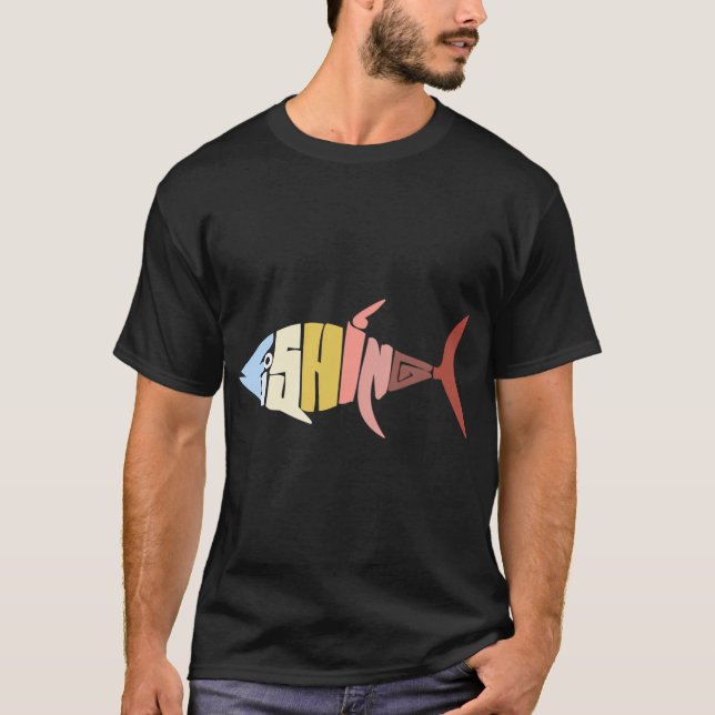 Fly Fishing at Sunset T-Shirt (Front)