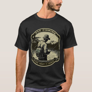 Fly Fishing - Because Therapy Is Expensive - A Fly T-Shirt
