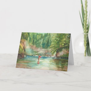 Fly Fishing Birthday Card