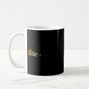 Fly Fishing Brook Trout Dry Fly Tying Fisherman  Coffee Mug