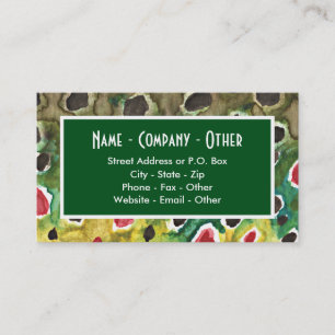 Fly Fishing Brown Trout Business Card