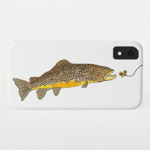 Fly Fishing Brown Trout iPhone XR Case