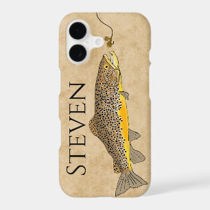 Fly Fishing Brown Trout Custom Name