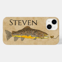 Fly Fishing Brown Trout Custom Name