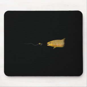 Fly Fishing Brown Trout Dry Fly Tying Fisherman Mouse Mat