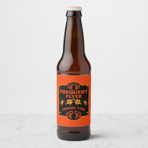 Fly Fishing Canada Beer Bottle Label