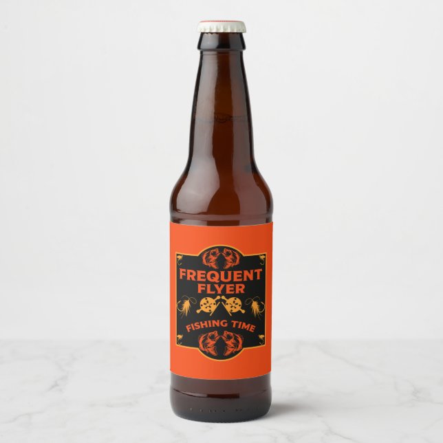 Fly Fishing Canada Beer Bottle Label (Front)