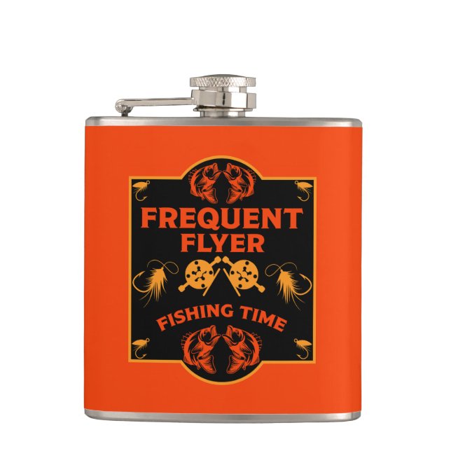 Fly Fishing Canada Hip Flask (Front)