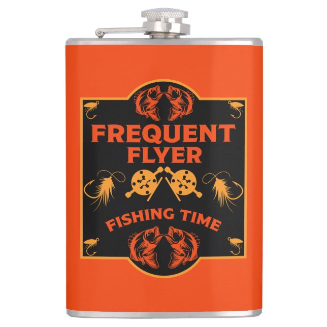 Fly Fishing Canada Hip Flask (Front)