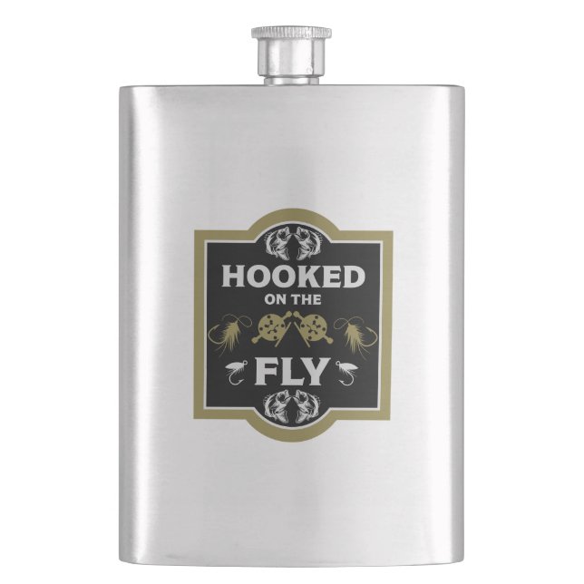 Fly Fishing Canada Hip Flask (Front)