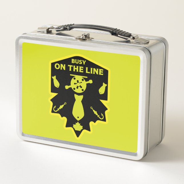 Fly Fishing Canada Metal Lunch Box (Front)