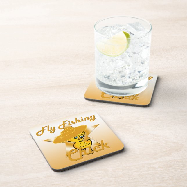 Fly Fishing Chick #10 Coaster (Right Side)