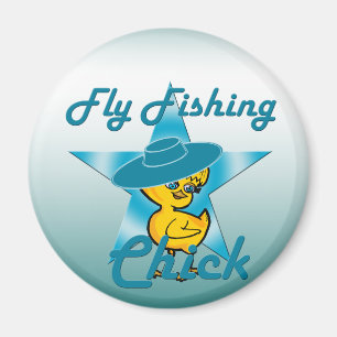 Fly Fishing Chick #7 Magnet