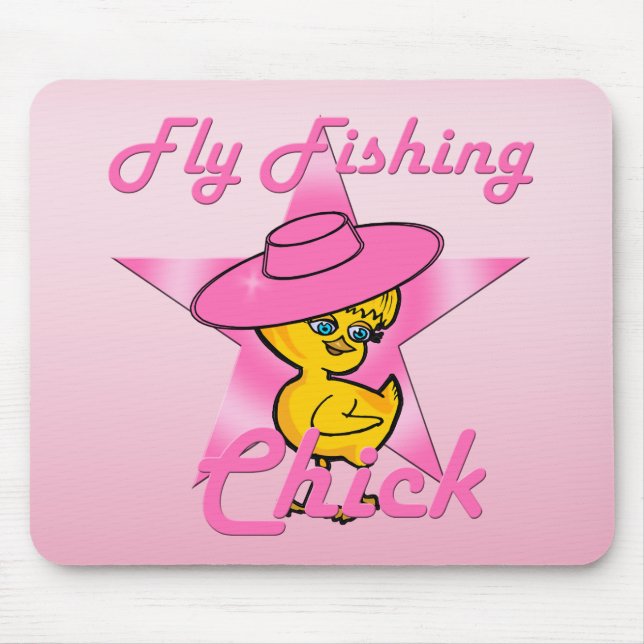 Fly Fishing Chick #8 Mouse Mat (Front)