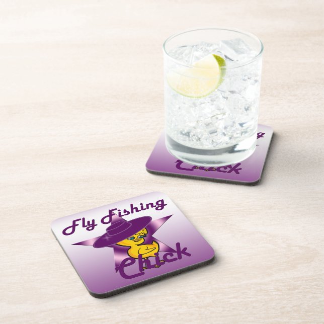 Fly Fishing Chick #9 Coaster (Right Side)