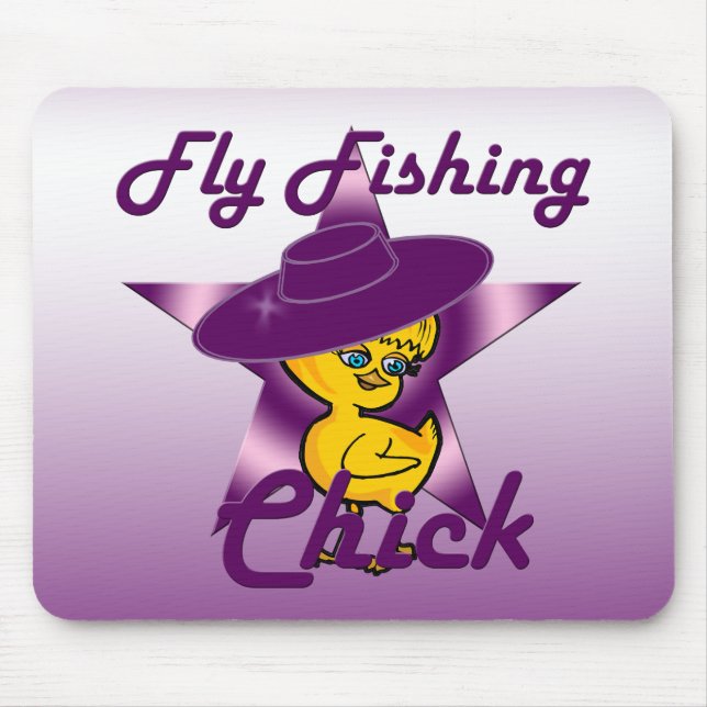 Fly Fishing Chick #9 Mouse Mat (Front)