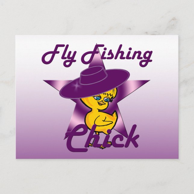Fly Fishing Chick #9 Postcard (Front)