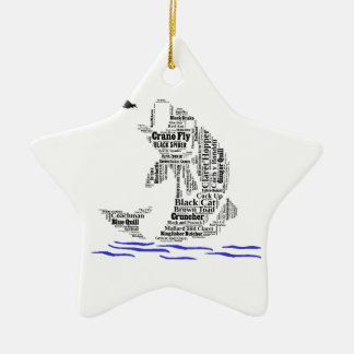 Fly Fishing Custom Gifts & Novelties Ceramic Tree Decoration