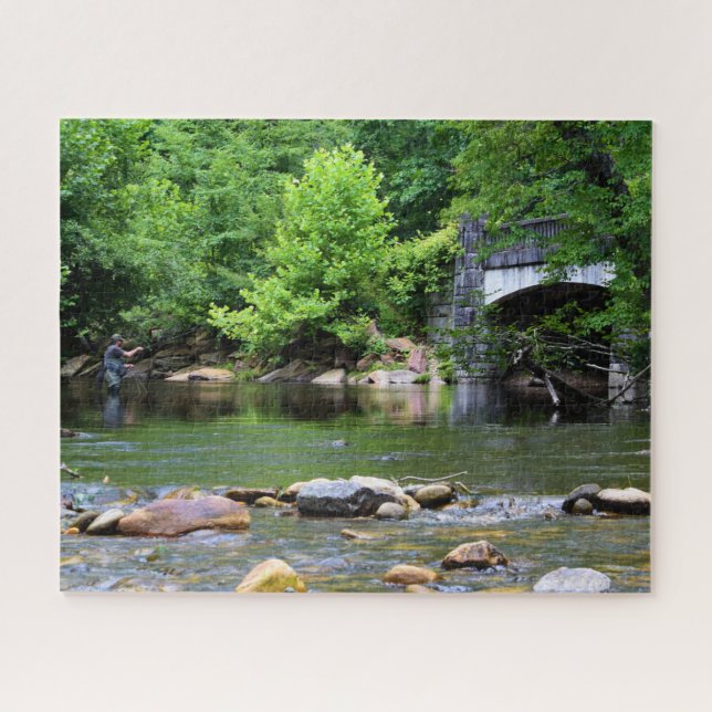 Fly Fishing Day Dream  -  16x20 Jigsaw Puzzle (Horizontal)