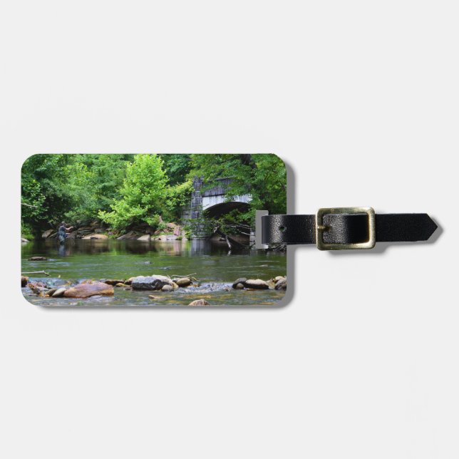 Fly Fishing Day Dream Luggage Tag (Front Horizontal)