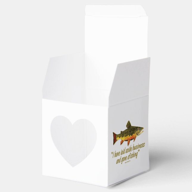 Fly Fishing Favour Box (Opened)