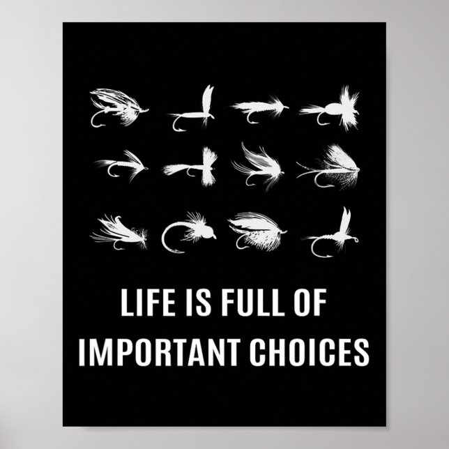 Fly Fishing Fisherman Angler Gift  Poster (Front)