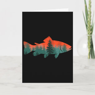 Fly Fishing Fisherman Nature  Card