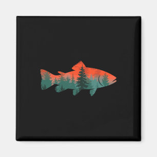 Fly Fishing Fisherman Nature  Magnet